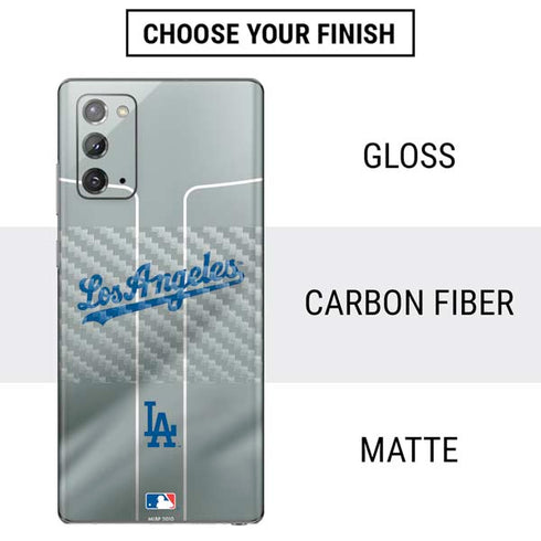 MLB Los Angeles Dodgers Road Jersey Galaxy Note20 5G Skin